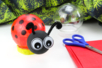 coccinelle lumineuse bricolage enfants - Activités manuelles animaux – 10doigts.fr
