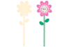 fleurs en bois - Gommettes  Fête des parents – 10doigts.fr