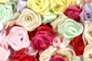 fleurs en satin - Embellissements fleurs et coeurs – 10doigts.fr