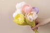 fleurs pastel crépon - Fleurs en crépon – 10doigts.fr