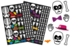 Gommettes Halloween Squelette - Gommettes Halloween – 10doigts.fr