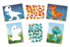Kit tableaux stickers au numéro A5 dinosaures - 2 pcs - Kits animaux et nature – 10doigts.fr