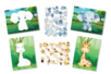 Kit tableaux stickers au numéro A5 éléphant et girafe - 2 pcs - Kits animaux et nature – 10doigts.fr
