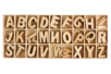 lettres en bois coffret - Lettres et Chiffres – 10doigts.fr