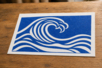 linogravure bleue sur linoleum - Matériel de linogravure : s'initier à l'impression d'estampes maison – 10doigts.fr