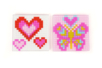 Magnet pixel art coeur papillon - Aimants - Magnets – 10doigts.fr