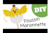 Marionnette poussin - Activités manuelles DIY Pâques – 10doigts.fr