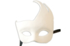 Masque vénitien blanc ruban noir - Masques Créatifs – 10doigts.fr