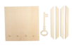 materiel Support mural à clés en bois - Porte-clés et range-clés pour Papa – 10doigts.fr