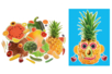 Mega set fruits et légumes réalistes en carte forte - 150 formes  - Kits éducatifs – 10doigts.fr