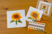 MINI Kit points de croix : Tournesol - Kits Mercerie – 10doigts.fr