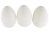 Oeufs en plastique 4x3  cm - 12 pièces - Oeufs de Pâques créatif – 10doigts.fr