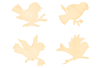 oiseaux en bois - Déco en bois brut – 10doigts.fr