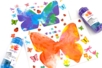 peinture papillon propre enfant - Activités manuelles Printemps – 10doigts.fr