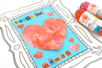 peinture propre coeur - Activités manuelles fête des mères – 10doigts.fr