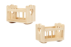petit Berceau en bois miniature - Univers Miniature : maison de poupée et miniatures – 10doigts.fr