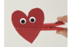 pince coeur fermée - Activités manuelles fête des mères – 10doigts.fr