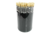 Pinceaux en poils de soie de porc - Tube de 144 pinceaux - Pinceaux brosses – 10doigts.fr