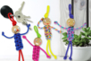 porte clé paracorde bonhomme enfants - Paracorde – 10doigts.fr