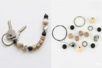 Porte-clés "Papa" en perles de lave - Porte-clés – 10doigts.fr