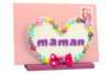 porte courrier coeur cadeau fête des mères - Activités manuelles fête des mères – 10doigts.fr