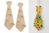 Porte-cravates en bois à monter - Porte-manteaux – 10doigts.fr