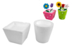 pot fleurs polystyrene - Formes à décorer - Polystyrène – 10doigts.fr