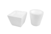 Pots de fleur en polystyrène - Set de 2 - Formes à décorer - Polystyrène – 10doigts.fr