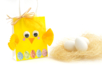 sac poussin oeufs Pâques DIY enfants - Activités manuelles DIY Pâques – 10doigts.fr