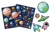 Scène système solaire + gommettes - Kits clés en main – 10doigts.fr