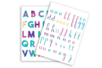 stickers lettres majuscules - Gommettes Alphabet, messages – 10doigts.fr
