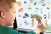 stickers vitres fenêtres pour enfants - Gommettes Animaux – 10doigts.fr