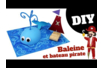 Tableau 3D : Baleine et bateau pirate - Activités manuelles tableaux – 10doigts.fr