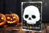 Tableau Halloween : Tête de mort - Masques Créatifs – 10doigts.fr