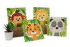 Tableaux animaux de la jungle - 4 pièces - Kits éducatifs – 10doigts.fr