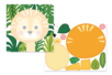 Tableaux animaux de la jungle - lion - Kits éducatifs – 10doigts.fr