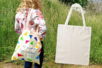 Tote bag à décorer (cadeau maitresse) - Coton, lin - Textiles – 10doigts.fr