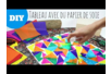 TUTO : Tableau avec du papier de soie mouillé - Activités manuelles tableaux – 10doigts.fr