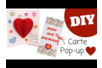 Tutoriel : Fabriquer une carte Pop Up coeur 3D - Activités manuelles fête des mères – 10doigts.fr