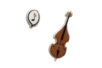 violon stickers 3d - Gommettes Histoires et décors – 10doigts.fr