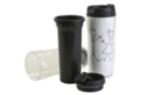 Mug isotherme avec couvercle - Plastique Transparent - 10doigts.fr