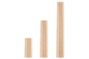 Tiges rondes en bois - 25 pièces - Accessoires en bois - 10doigts.fr