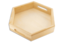 Mini-plateau hexagonal en bois - Plateaux en bois - 10doigts.fr