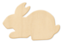 Lapins en bois naturel - 10 pcs - Supports de Pâques à décorer - 10doigts.fr