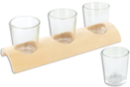 Centre de table avec 3 photophores - Supports en Verre - 10doigts.fr
