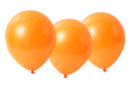 Ballons ronds, orange - 50 pièces - Ballons d'halloween - 10doigts.fr