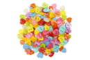 Boutons coeurs multicolores - 200 pièces - Boutons - 10doigts.fr