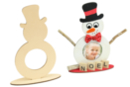 Cadre en bois bonhomme de neige - Supports de Noël - 10doigts.fr