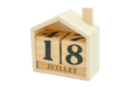 Calendrier perpétuel maison - Objets bois pour le bureau - 10doigts.fr