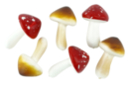 Champignons réalistes en polystyrène - 6 pièces - Décors nature - 10doigts.fr